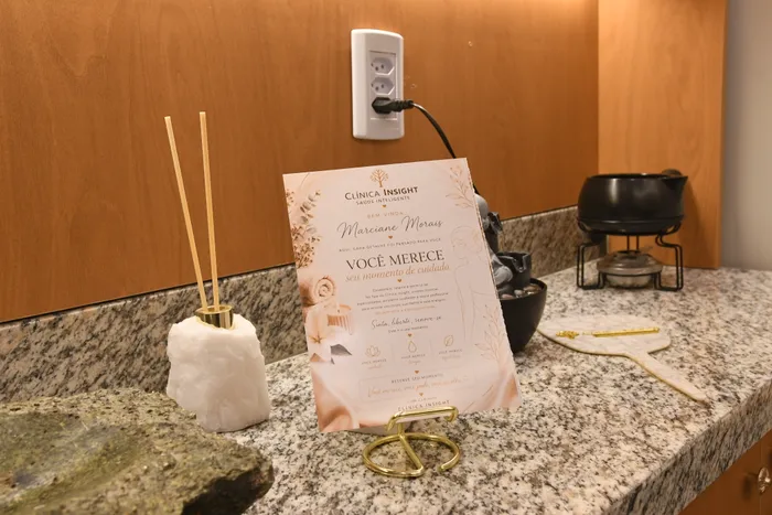 Difusor de aromas e detalhes do SPA Insight